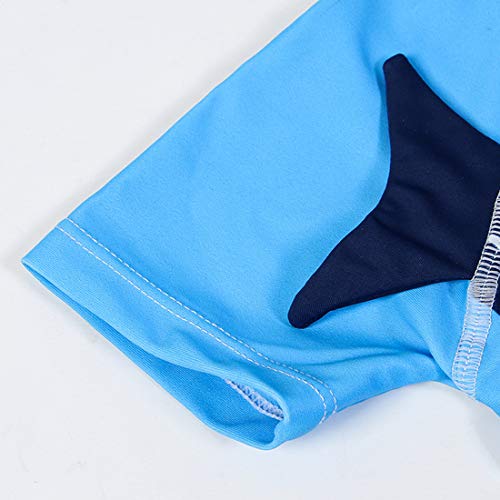 Baby Toddler Boys Two Pieces Swimsuit Set Shark Bathing Suit Rash Guards Swimwear with Hat UPF 50+