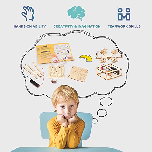 Yutin 5 Individual STEM Science Kits for Kids, Wood Arts and Craft Kits, STEM Toys for Boys Girls Age 8-12 8 10 12 13 14 G...