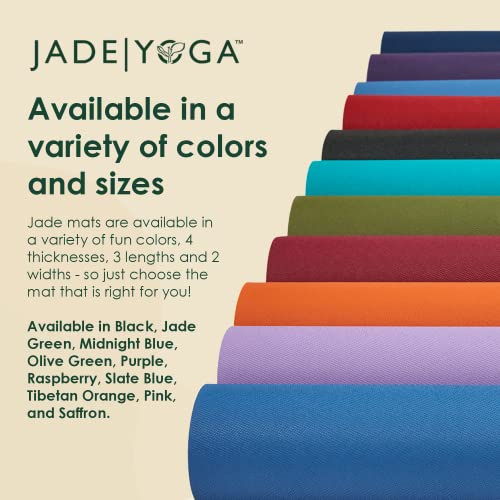 JadeYoga Harmony Yoga Mat - Durable & Thick Gym Fitness Mat, Non-Slip Natural Rubber Yoga Mat - Home Exercise & Stretching...