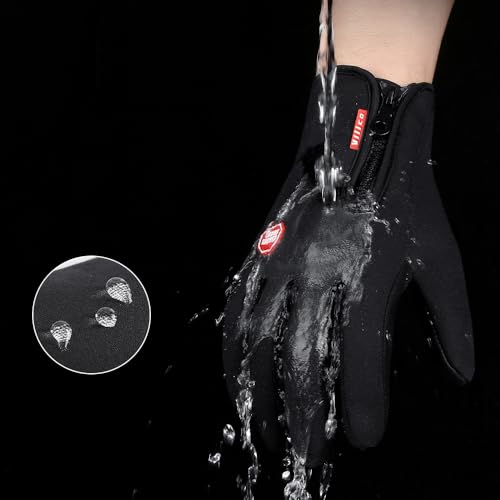 Winter Touch Screen Gloves Men Women, Windproof Waterproof Warm Thermal Gloves for Outdoor Cycling Hiking Skiing
