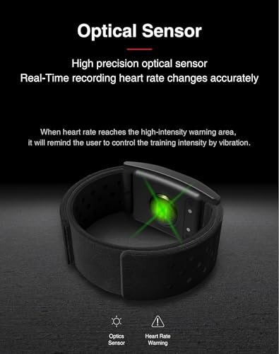 Heart Rate Monitor Armband HRM CHILEAF Heart Rate Sensor HR Sensor IP67 ANT+ Bluetooth 60H Long Battery Life Compatiable f...