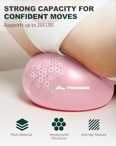 Trideer 9-Inch Pilates Ball, Small Exercise Ball for Yoga, Core Training, Physical Therapy, Balance, Stability and Stretch...