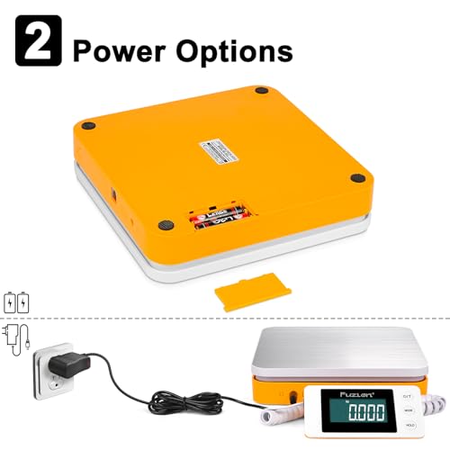 Fuzion Shipping Scale - Digital Postal Scale 110LB x 0.1oz, Large LCD Display, 5 Units, Scale for Packages, Postage - Dual...