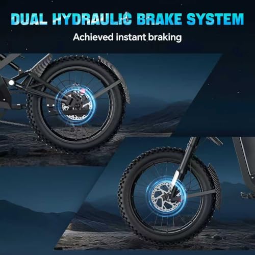 ASYHIEF Electric Bike for Adults, Ebike with Peak 3000W Brushless Motor 1536Wh Battery 48V 32AH, Max 37 MPH & 90 Miles Ran...