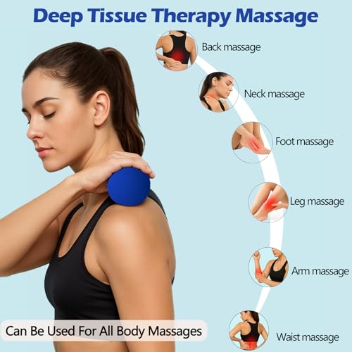 Physical Massage Therapy Ball Set: Lacrosse & Spiky Ball Set for Myofascial Release, Plantar Fasciitis, Stress Relief for ...