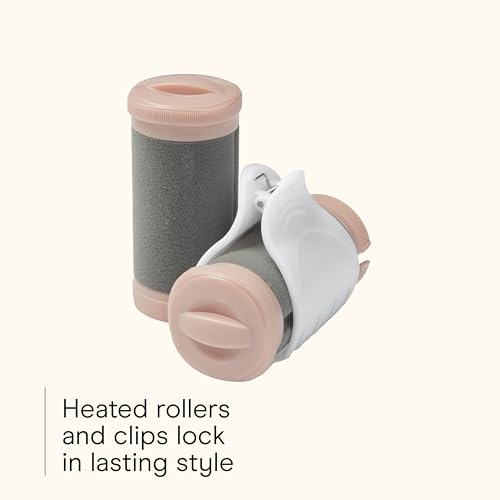 INFINITIPRO BY CONAIR Ceramic Flocked - Hot Rollers for Long, Medium, and All Hair - Hair Curler - Hair Roller Clips Inclu...