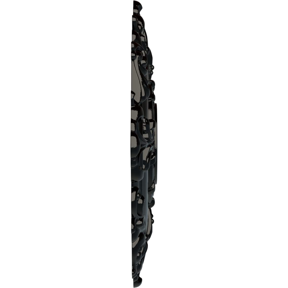 Ekena Millwork Cm18Rlbps Riley Ceiling Medallion, Black Pearl