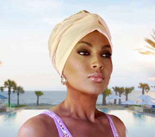 Waterproof Swim Turban, Extra Large Swip Cap. Keeps Hair Dry. Protection from Swimming Pools, Salt Water and UV Rays. for ...