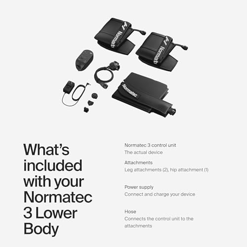 Hyperice Normatec 3 - Recovery System with Patented Dynamic Compression Massage Technology (Normatec 3 Lower Body (Standar...