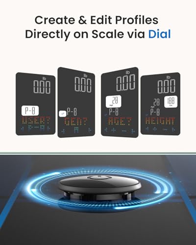 RENPHO Smart Scale for Body Weight, and Body Fat Scale for BMI, Body Fat, Muscle Mass with Large VA Dispaly