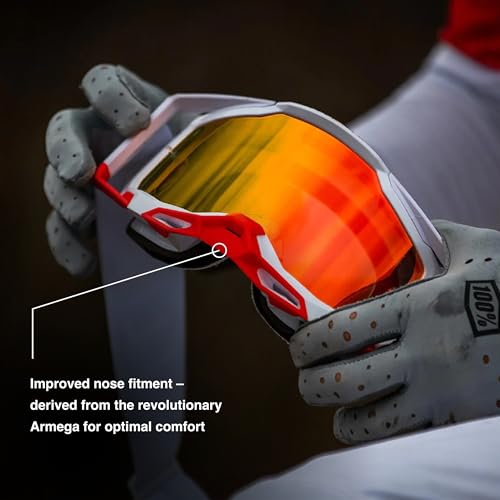100% STRATA 2 Goggles - Sports Goggles for Motocross & Mountain Biking - Eyewear for Bike Riders - Motocross Goggles for Men