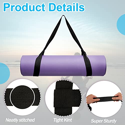 Deekin 4 Pcs Yoga Mat Straps for Carrying Yoga Mat Holder Adjustable Thick Carrier Exercise Sling Cotton Workout Stretchin...