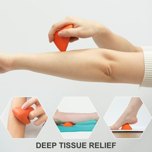 LEZER, Trigger Massage Point, Manual Massage Ball, Muscle Knots Relief Tool, Myofascial Release, Physical Therapy, Plantar...