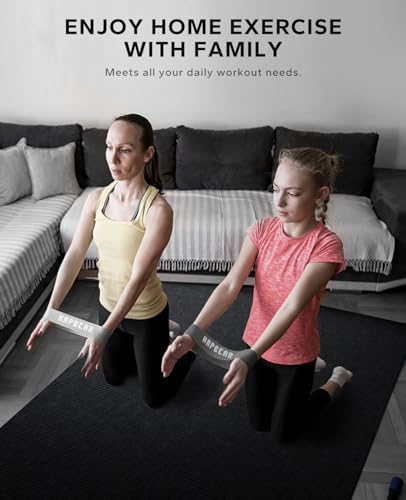 HAPBEAR Extra Large Exercise Mat-7'x5'/6'x8'/6'x9'/6'x10'/6'x12'x8mm(1/3 inch),Non-Slip, Ultra Durable, Thick Workout Mats...
