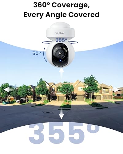 REOLINK 4K Outdoor Plug-in WiFi 6 Security Camera, PTZ Camera for Home Security, Wi-Fi 6 New Tech, Motion Tracking, Smart ...