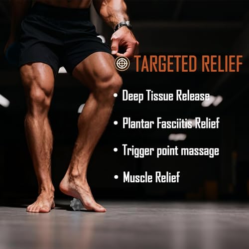 YIXIUTEN Deep Tissue Silicone Massage Ball Set for Plantar Fasciitis Relief & Muscle Recovery - Trigger Point and Myofasci...