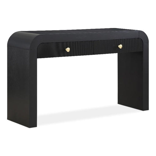 Meridian Furniture 888Black-S Artisto Collection Modern | Contemporary Rectangular Console Table, Black, 54" W x 15" D x 31.5" H