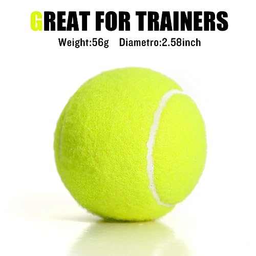 MRYCZ FYRHD 24 Pack Tennis Balls, Training Tennis Balls, Pet Dog Playing Balls, Practice Tennis Balls with Mesh Bag for Tr...