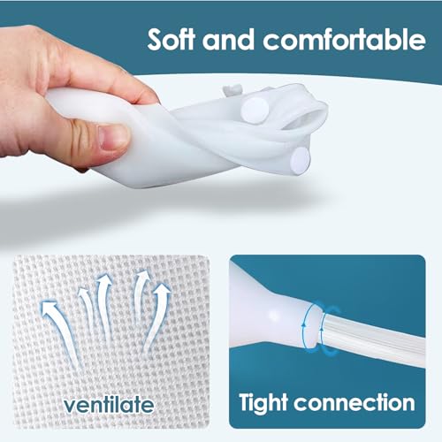Wearable Urine Collector Set with Silicone Capsule and Breathable Fixing Pants with 1000ml and 2000ml Urine Bags with Adju...