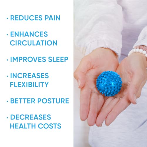 Dr. Cohen’s Heatable Deep Tissue Massage Ball Mini - acuBall Trigger Point Massage Therapy for Myofascial Release - Spiky ...