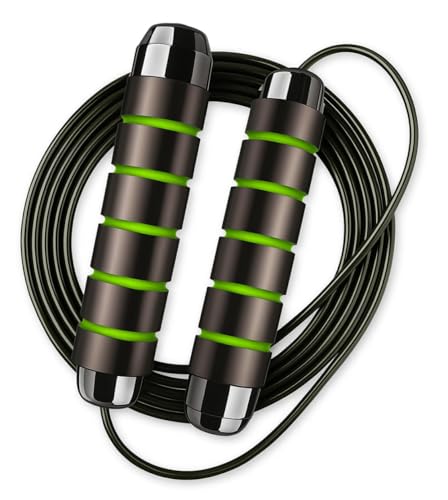 Jump Rope – Speed Jump Rope with Ball Bearings and Adjustable Cable – Jumping Cable for Men, Women, Kids – Ideal for Box, ...