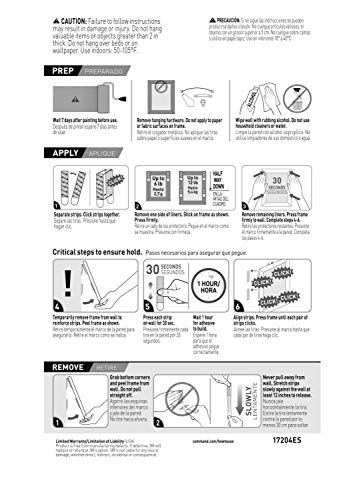 Command 10 lb Medium Picture Hanging Strips 16 Pairs (32 Command Strips), Damage-Free Picture Hangers, No Tools Wall Hanging for Home Decor, White Adhesive