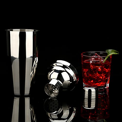 25 oz Cocktail Shaker Set 16 Pcs Mixology Bartender Kit with Stand - Professional Stainless Steel Bartending Kit - Perfect...