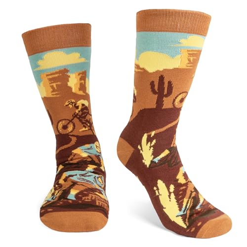 Lavley Bike Socks - Gifts for cyclists and mountain bikers - Fun holiday or birthday gift - Great stocking stuffer