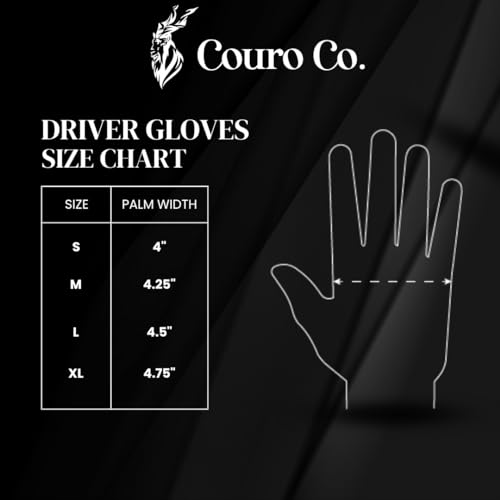 Couro Gloves - Genuine Cowhide Leather Gloves for Driving, Cycling, Motorcycling & etc