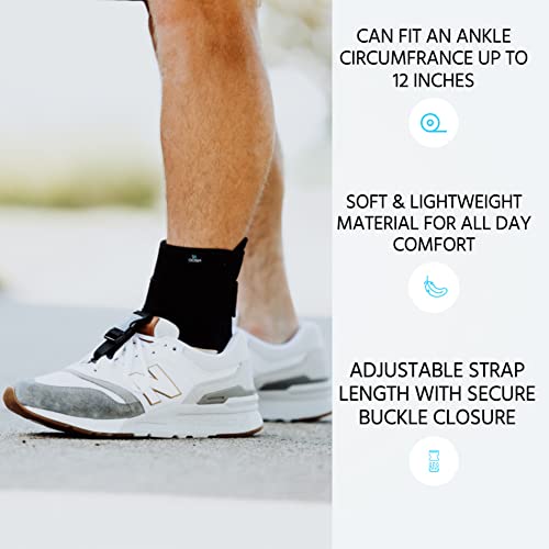 Dosh AFO Foot Drop Brace - Drop Foot Brace for Walking - AFO - Unisex (Black)