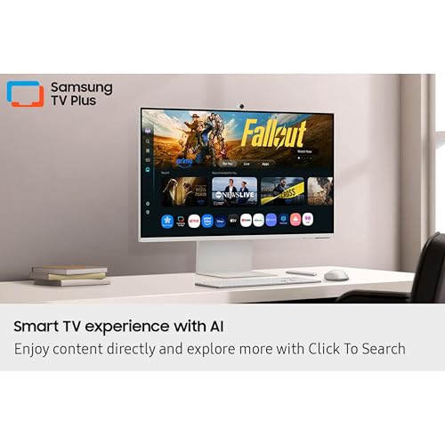 Samsung 32” Smart Monitor M8 (M80F) 4K UHD Display, Samsung Vision AI, Smart TV Apps, Gaming Hub, USB-C, HDMI and USB-A, W...