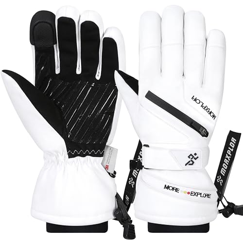 MORXPLOR Winter Ski Snow Gloves Men Women,Windproof Touchscreen Snowboard 3M Thinsulate Insulated Warm Winter Snowmobile G...
