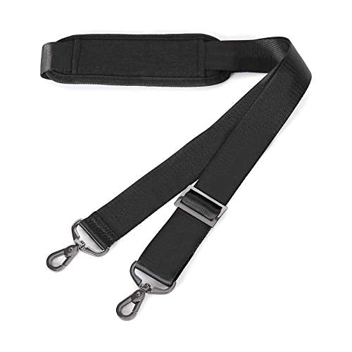 MOSISO 56 inch Shoulder Strap, Adjustable Thick Soft Universal Replacement Non-Slip Fit Padded with Metal Swivel Hooks for...