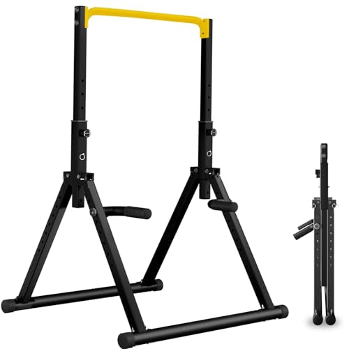 DOBESTS Power Tower Pull Up Bar Free Standing, Adjustable Foldable Pull Up Station, Home Gym Strength Training Equipment 7...