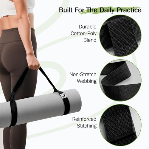 Slim Panda Yoga Mat Straps for Carrying, Adjustable Yoga Mat Carrier Sling Fits All Mats(Mat Not Included)