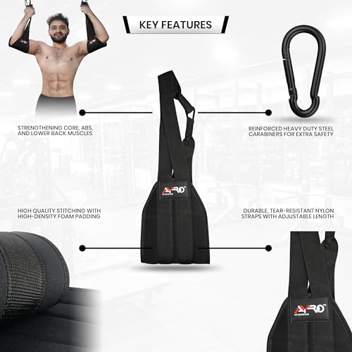 AYRO Fitness Hanging Ab Straps for Pull up Bar, Exercise Straps For Core Strength Training, Abdominal Sling Straps For Ab ...