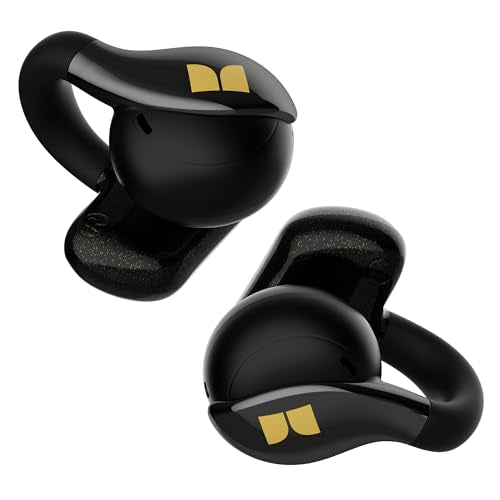Monster Open Ear AC225 Earbuds, Stereo Sound, Bluetooth 6.0 Open Ear Headphones, Lightweight Comfort Clip-On Earbuds with ...