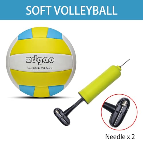 Volleyball Net Outdoor - Portable Volleyball Set for Backyard with Professional Volleyball Net, Wrap Yarn Volleyball and P...