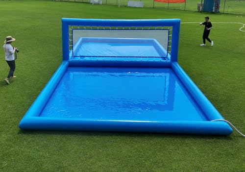 33ft Inflatable Volleyball Court with Air Pump - Commercial Grade Outdoor Volleyball Net for Pool/Beach Volleyball, 33x16....