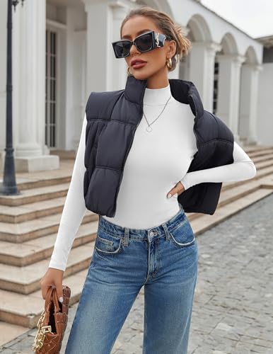 Ekouaer 3 Pack Womens Mock Turtleneck Tops Long Sleeve Shirts Slim Fit Fall Fashion Thermal Underwear Basic Winter Clothing