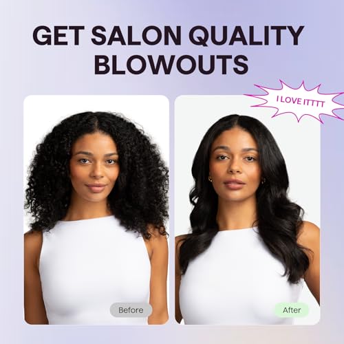 Wavytalk Updated Version Thermal Brush for Blowout Look, Blowout Express 1.5 Inch Ionic Thermal Round Brush Makes Hair Smo...