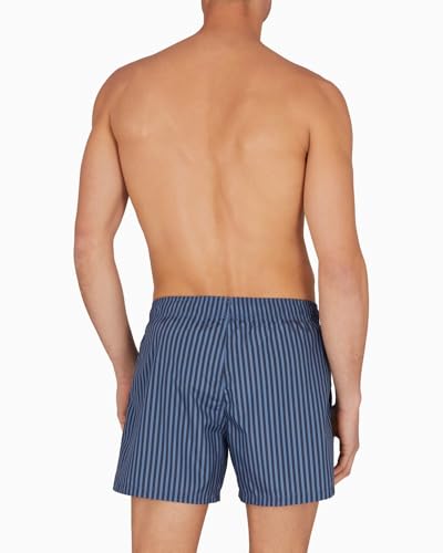 Emporio Armani Men's Striped 4" Swim Trunk