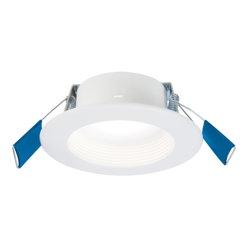 HALO RL 4-Inch Indoor/Outdoor Canless LED Recessed Lighting Downlight with Selectable Color Temperatures - RL4069FSD2W1EWHDM
