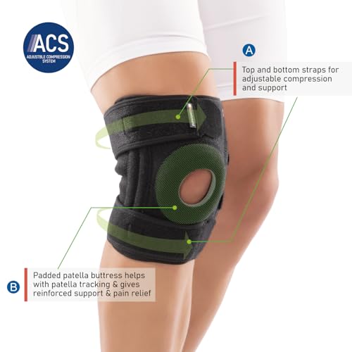 Comforband Adjustable Knee Brace Support, with Side Stabilizer – Patellar Tendon Support for Knee Pain, Arthritis, Injury ...