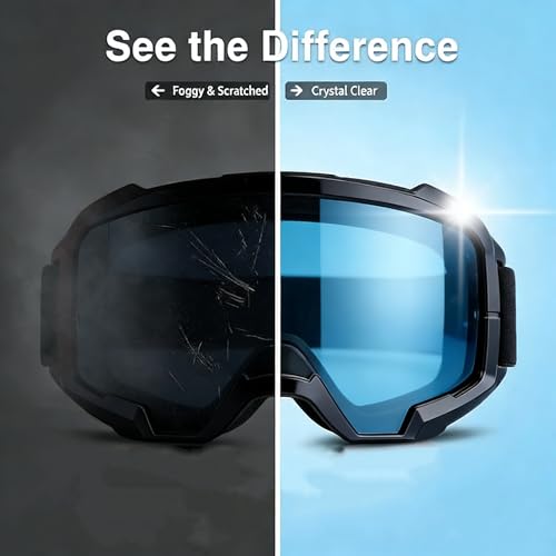 ActHose Skiing Motocross Goggles,Racing Riding Goggles ATV Dirt Bike,Ventilation Anti-Fog UV Impact Resistant for Adult