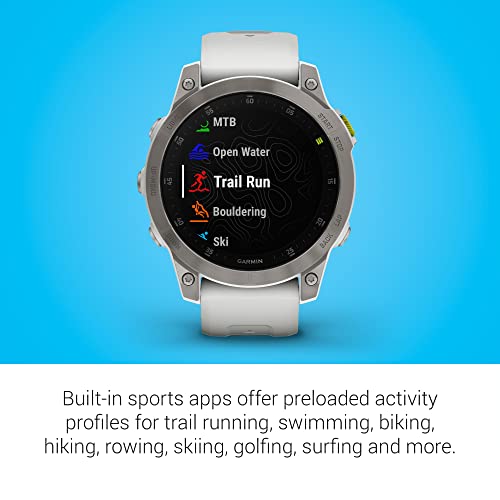 Garmin Epix Gen 2, Premium Active Smartwatch, 47 mm (White Titanium) - (Renewed)
