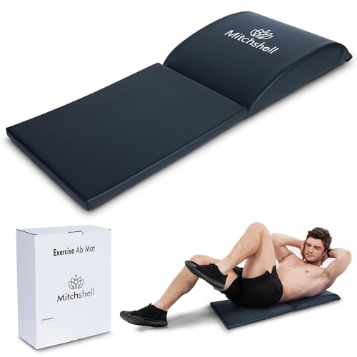 Sit-up Mat for Exercise - High-Density Foam Structure Abdominal Sit-up Pad - Folding Mat Exercise for Full-Range Ab Motion...