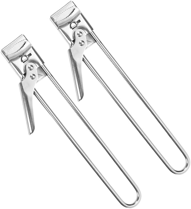 Adjustable Stainless Steel Can Opener,Master Opener Adjustable Jar and Bottle Adjustable Multifunction Stainless Steel Can Jar Lid Gripper Manual Opener for Kitchen Accessories (2)
