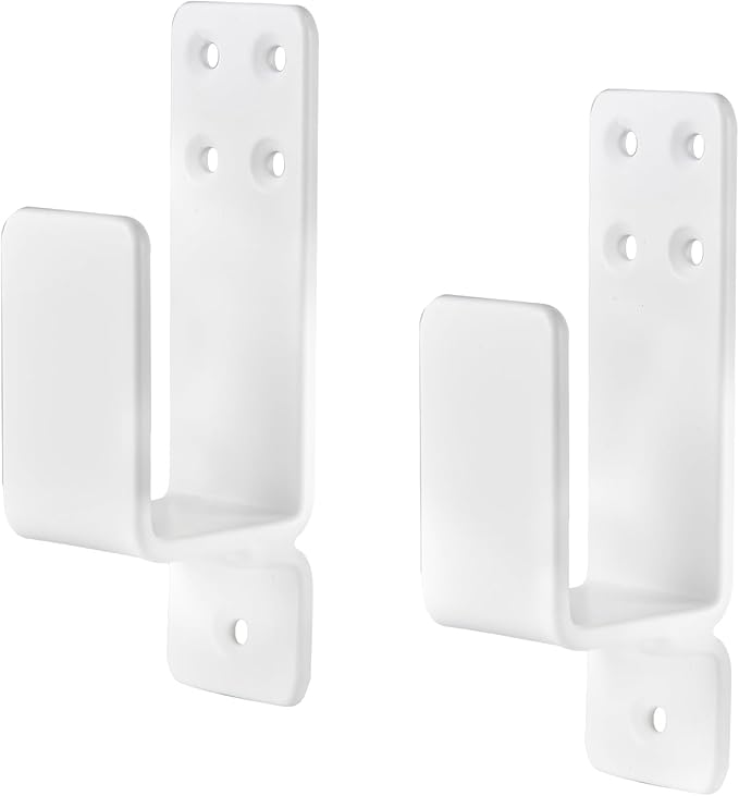 Door Barricade Brackets,AINAFIX 2 Pack Drop Open Bar Holder for Home Security, 2x4 Bar Brackets Prevent Unauthorized Entr...
