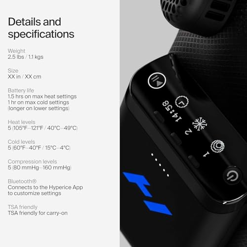 Hyperice X 2 Knee Advanced Heat and Cold Contrast Therapy - Pain and Inflammation Relief - Provides Increased Range of Mot...